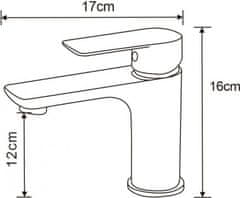 Mexen Sada baterií ALFA XVI - umyvadlová baterie + sprchová baterie se sprchou bílá/chrom