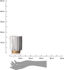Dekorstyle Sada 2 ks květináčů Blum Marabeling Gold bílý mramor/zlatá