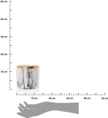 Dekorstyle Sada 2 ks květináčů Sona Marbling II mramor