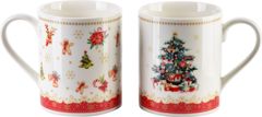 Affekdesign Sada 2 ks porcelánových hrnků NIKOLAO 400 ml bílé 