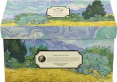 Dekorstyle Sada 2 ks porcelánových hrnků Van Gogh WHEAT FIELD WITH CYPRESSES 350 ml modrá