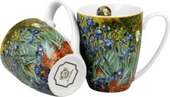 Dekorstyle Sada 2 ks porcelánových hrnků Van Gogh IRISES 350 ml modrá