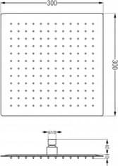 Mexen Sprchový set podomítkový CUBE DR02 30 cm chrom