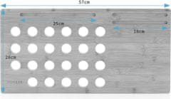 HOMEDE Stojan na notebook Mirken hnědý, velikost 57,5x29,5x3