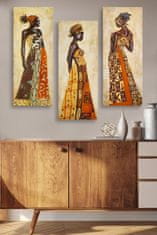 Wallity Sada obrazů AFRICAN WOMAN 70 x 50 cm 3 kusy