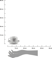 Affekdesign Sada šálků s podšálkem Joy 2 ks 245 ml bílá/vícebarevná III