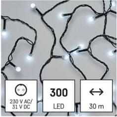 Emos Světelný LED řetěz Cherry s časovačem 30 m studená bílá