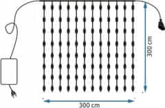 Tutumi Světelný LED řetěz s 500 světly Kurty 300 cm teplá bílá