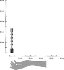 Dekorstyle Svícen Glama 23 cm stříbrný