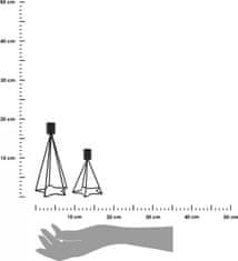 Dekorstyle Sváteční svícny Star 2 kusy