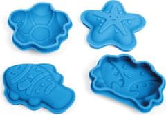 Bigjigs Toys Silikonové formičky OCEAN modré