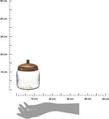 Dekorstyle Skleněná dóza Biggy 1200 ml čirá