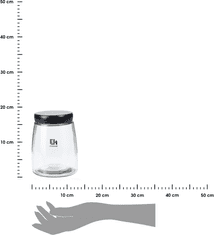 Dekorstyle Skleněná dóza s víkem ČIS 1000 ml čirá