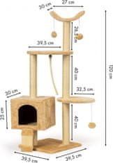 ModernHome Škrabadlo pro kočky SCRATCRATOR hnědé