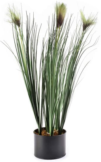 Mondex Umělá květina GRASS 64 cm zelená/hnědá