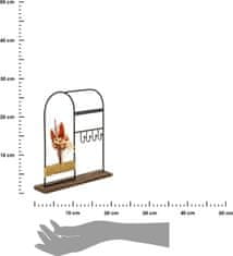 Dekorstyle Stojan na bižuterii FLOWERS hnědý