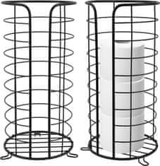 Tutumi Stojan na toaletní papír ROLAND černý 37 cm