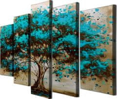 Hanah Home Vícedílný obraz BLUE TREE 105x70 cm