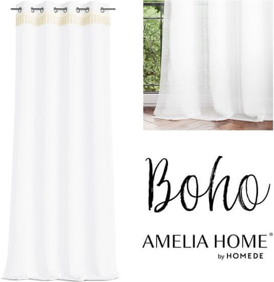 AmeliaHome Záclona AmeliaHome Boho bílá