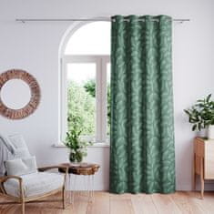 AmeliaHome Závěs Calm s průchodkami 140x250 zelený