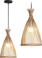 Tutumi Závěsná lampa La Belle Boho II černá/hnědá