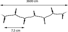 Dekorstyle Vánoční světelný LED řetěz Decor II 36 m studená bílá