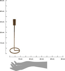 Dekorstyle Vysoký svícen ZAYN 31,5 cm zlatý
