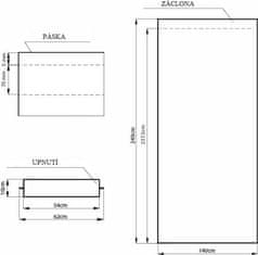 AmeliaHome Závěs Blackout 140x245 cm bílý, velikost 140x245