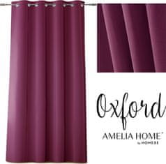 AmeliaHome Závěs Oxford burgundový, velikost 140x250