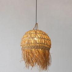 Tutumi Závěsná lampa La Belle Boho IV černá/bambus