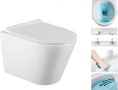 Mexen Závěsný WC set RICO 35 cm s prkénkem bílý