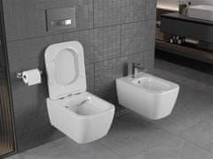 Mexen Závěsný WC set STELLA 35 cm s prkénkem SLIM DRED bílý