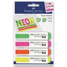 Faber-Castell Faber - Castel Popisovače na textil neonové 4 ks