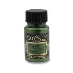 Cadence Metalická barva na textil Dora Textile - zelená / 50 ml