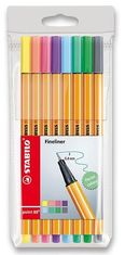 Stabilo Popisovač point liner 88 sada 8 ks "Pastel"