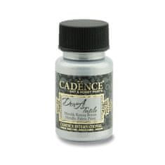 Cadence Metalická barva na textil Dora Textile - stříbrná / 50 ml