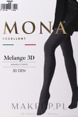 Mona Dámské punčochové kalhoty MONA MELANGE 50 3D Denim 4-L