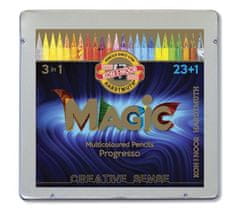 Koh-i-Noor Umělecké pastelky Magic 3v1 - 23+1 ks