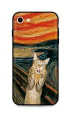 TopQ Kryt iPhone SE 2020 silikon Scared Cat 49298