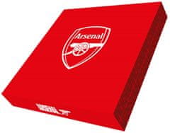 CurePink Dárkový set FC Arsenal kalendář - diář - propiska (31,4 x 31,4 x 4,1 cm)