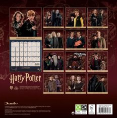 CurePink Oficiální nástěnný kalendář 2025 Harry Potter s plakátem (SQ 30,5 x 30,5|61 cm)