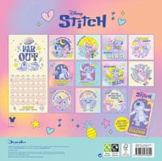 CurePink Dárkový set Disney: Lilo & Stitch Kalendář - diář - propiska (31,4 x 31,4 x 4,1 cm)