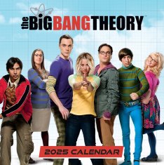 CurePink Oficiální nástěnný kalendář 2025: The Big Bang Theory|Teorie velkého třesku s plakátem (30,5 x 30,5|61 cm)