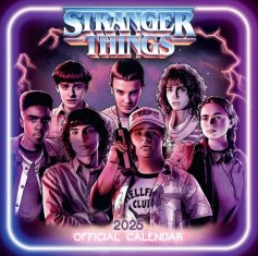 CurePink Oficiální nástěnný kalendář 2025 Netflix: Stranger Things s plakátem (SQ 30,5 x 30,5|61 cm)