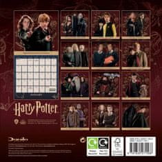 CurePink Oficiální nástěnný mini kalendář 2025: Harry Potter (17,8 x 17,8|35,6 cm)