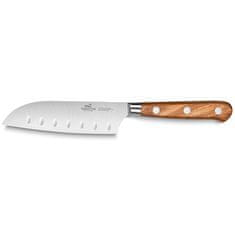 Nůž Lion Sabatier, 834885, Ideal Provencao, mini-Santoku, čepel 13 cm, plně kovaný, nerez nýty, nerez ocel, rukojeť z olivového dřeva