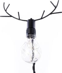 DecoKing Vánoční stolní LED lampa na baterie REINDEER INDUSTRIAL černá 