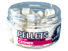 Lk Baits POP-UP Pelety v dipu Česnek 12mm, 40g