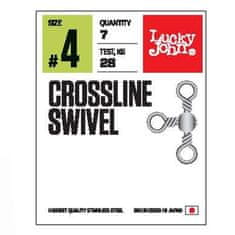 LUCKY JOHN obratlíky Crossline Swivel vel. 10 10ks