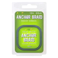 E.S.P ESP návazcová šňůrka Anchor Braid Weedy Green 20lb, 10 m